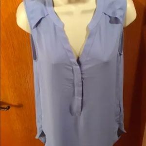 H&M women's sleeveless blouse small lavender blue
